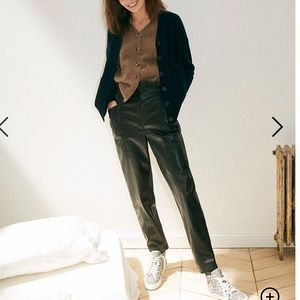 Madewell Vegan Leather Paperbag Pants